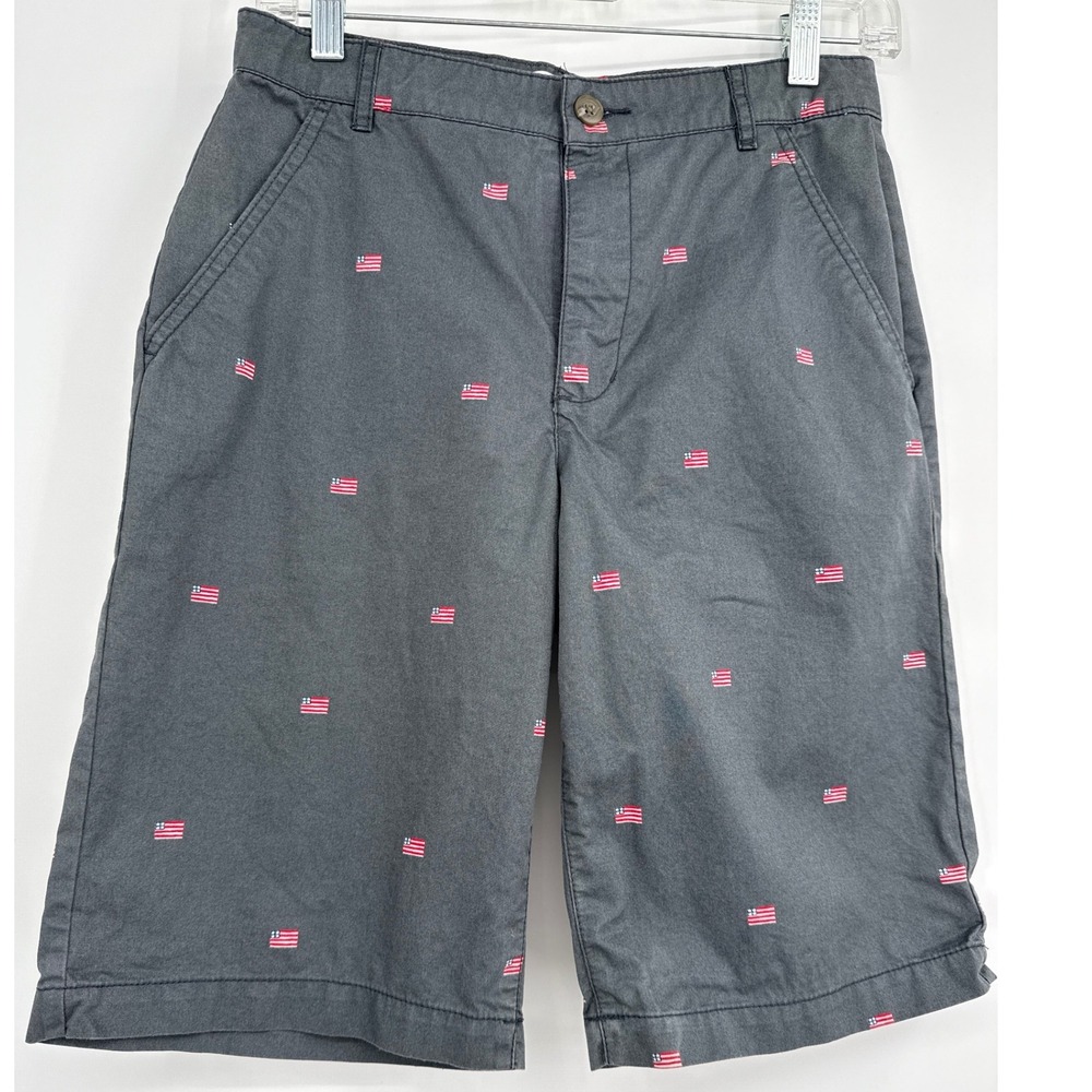 Old Navy Boy's Short 16R Flag Adjustable Waistline Beach Summer Casual Preppy